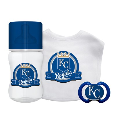 Image of Baby Fanatic Officially Licensed 3 Piece Unisex Gift Set - MLB Kansas City Royals