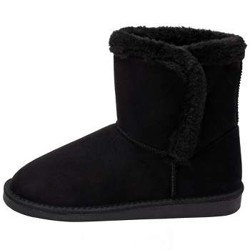 Alpine Swiss Mindy Womens Classic Short Winter Boots Faux Fur Lined Warm Comfort Shoes