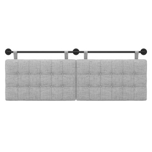 Nathan James King Upholstered Wall Mount Headboard Boucle: Elegant Dorm Room Accessory, Easy to Clean - 1 of 4