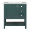 TUYOHW Transitional Style Bathroom Vanity Cabinet Combo with Ceramic Sink - 2 of 4