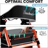 JUJABU Foldable Rollator Walker with 8" Wheels, 18" Seat, 6-Position Adjustable Height, Heavy-Duty Aluminum Frame for Seniors - 3 of 4