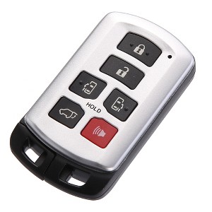 Unique Bargains Car Key Fob Shell 6 Button Remote Control Key Case Shell Keyless Entry Housing Replacement Black for Toyota Sienna 2011-2020 - 1 of 4