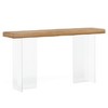 Resenkos Entryway Table, Console Sofa Table,47'' Console Table Sofa Entryway Table with Acrylic Legs Brown - 4 of 4