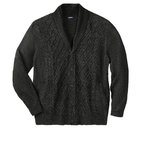 Big and tall shawl collar cardigan hotsell