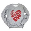 Simply Sage Market All You Need Is Love Sweatshirt - L - Graphite - 3 of 4