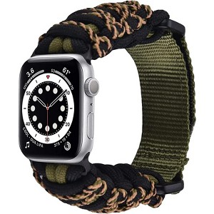 Worryfree Gadgets Nylon Braided Sports Rugged Band for Apple Watch 38/40/41mm - 1 of 4