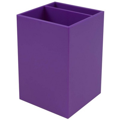 JAM Paper Desktop Plastic Pen Holder - Purple