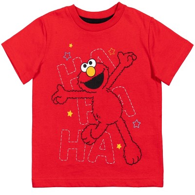 Toddler Boys Jumper Shorts ELMO Sesame Street RED STRIPE 0-3 Months CUTE 