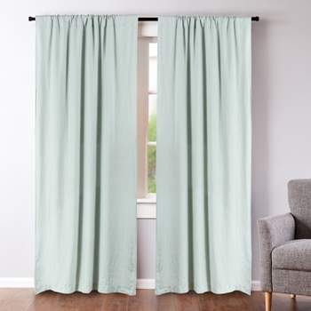 100% Linen  - Lined Curtain Panel - 2pk - Levtex Home