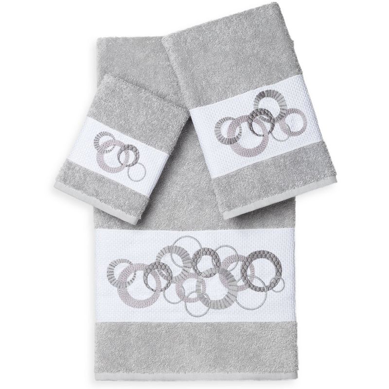 3pc Annabelle Embellished Towel Set - Linum Home Textiles, 1 of 5