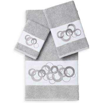 3pc Annabelle Embellished Towel Set - Linum Home Textiles
