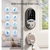 Itopfox Smart Lock, Fingerprint Door Lock, 7-in-1 Keyless Entry with App Control, Electronic Touchscreen Keypad Deadbolt, Biometric Smart Locks - 4 of 4