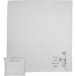 Pavilion Gift Company - You are Loved - 50" x 60" Travel Blanket with Carry Case - Throw Blankets - 1 of 4