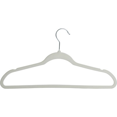 Simplify 25pk Slim Velvet Suit Hangers Ivory : Target