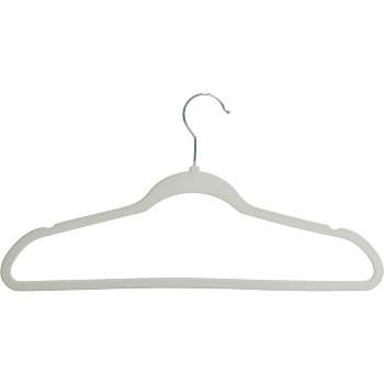 Honey-Can-Do 25pk Flocked Suit Hangers White