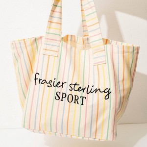 Frasier Sterling Sport Striped Tote Bag Rainbow/Cream - 1 of 4