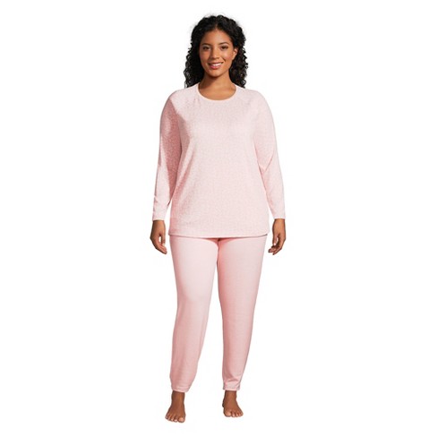 Lands' End Lands' End Women's Plus Size Cozy Pajama Set Long