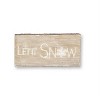 Wall Plaque, Wood Ski & Snow Sentiment, Set of 2 – 7.75"H Whitewashed Winter Holiday Decor by Melrose - 3 of 3