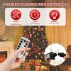Syemin Artificial Trees 7.5 FT Artificial Snow Tipped Christmas Tree Hinged Xmas Pine Tree with Silver Ribbon Ornaments Holiday, Green, 40"*40"*90" - 2 of 4