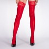 LECHERY Women's Lustrous Silky Shiny Thigh Highs (1 Pair) - 2 of 2