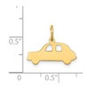Black Bow Jewelry 14k Yellow Gold Flat Compact Car Charm - 4 of 4