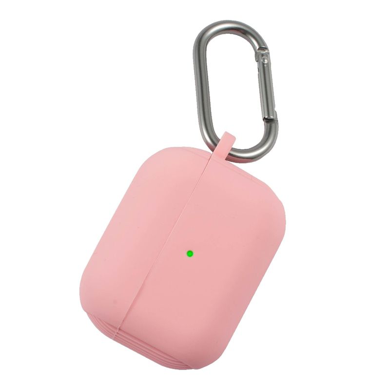Insten Case Compatible with AirPods Pro - Protective Silicone Skin Cover with Keychain, Pink, 4 of 10