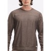 Peloton Men's Dreamblend Curved Yoke Pullover, Cocoa - 4 of 4