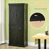 30" Freestanding Modern Farmhouse 4-Door Kitchen Pantry Cabinet with 6 Tiers, Drawer and Adjustable Shelves for Kitchen or Dining Room - 4 of 4