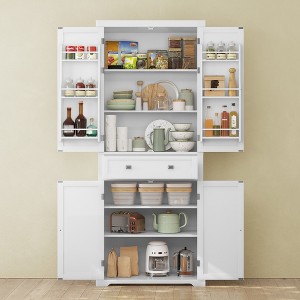 Pantry Cabinet, 71.7-Inch High Freestanding Tall Cupboard Storage Cabinet with Adjustable Shelves - 1 of 4