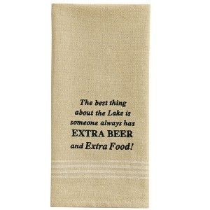 Park Designs Extra Beer Embroidered Dishtowel Set of 2 - 1 of 3