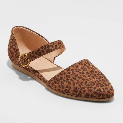 leopard print mary jane shoes