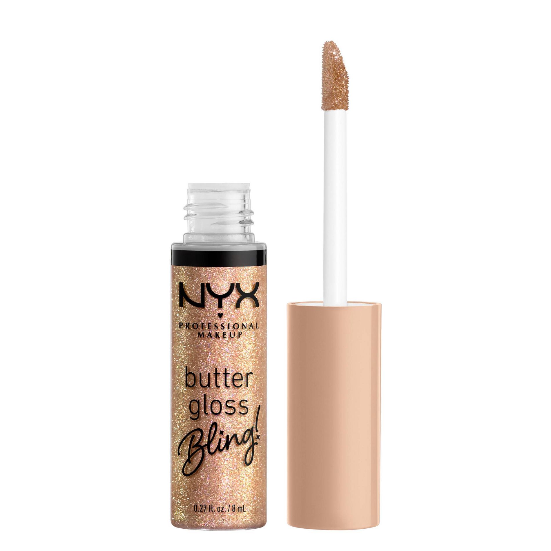 NYX Professional Makeup Butter Gloss Bling Non Sticky Lip Gloss - 0.27 fl oz