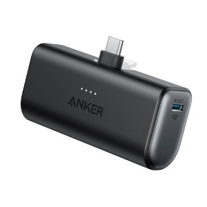 Anker Nano 5000mAh 22.5W Power Bank with Built-in USB-C Connector - Black - 1 of 4