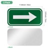 Unique Bargains Aluminum Reflective Outdoor Lawn Arrow Sign 1 Pc - 3 of 4