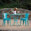 GDFStudio Corona Outdoor 3 Piece Iron Bistro Set - 2 of 4