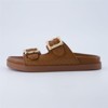 CUSHIONAIRE Loft Women’s Slide Sandal – Double Buckle Slip-On with Woven Detail, Adjustable Straps & Memory Foam - 4 of 4
