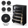 NicBex Retro 5-Drawer Tall Bedroom Dressers,Chest of Drawers for Bedroom,Entryway,Wooden Dresser Chest - 2 of 4