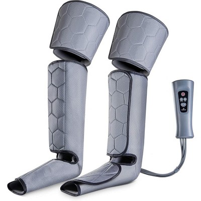 Air Compression Massager for Foot and Leg, Helps with Circulation, Relaxation and Pain Reliefs - 4 Intensities with 6 Modes - MedicalKingUsa