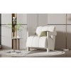 Vynxaria U-Can 26.3'' Modern Minimalist Leisure Armchair, Set of 2, Armchair with L-shaped Armrests and Polyester Fabric for Living Room - 2 of 4