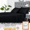 King Size 4 Piece Sheet Set, Bamboo Fiber Soft Comfy Breathable Bed Sheets Set Wrinkle-Free Hotel Bedding Bed Sheets Pillowcase Set with 16" Pockets - 3 of 4