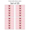 Big Dot of Happiness Be My Galentine - Galentine's and Valentine's Day Party Water Bottle Sticker Labels - Set of 20 - 3 of 4