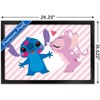 Trends International Disney Lilo and Stitch - Angel and Stitch Framed Wall Poster Prints - 3 of 4