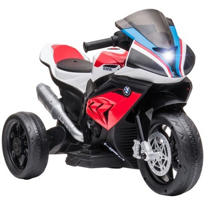 Resenkos Electric Ride-on Motorcycle,Licensed 6V Kids Ride on Motorcycle, Off-Road Battery Powered Three Wheels Dirtbike, Red