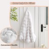 Itopfox Fluffy Faux Rabbit Fur Bean Bag Cover, Big Luxury Fuzzy Stuffed Animal Storage Bubble Bean Bag Chair Home, Comfy Shaggy Furry Beanbag Cover - 4 of 4