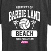 Women's - Barbie - Property of Barbie Land Beach Volleyball Short Sleeve Graphic T-Shirt - 2 of 4
