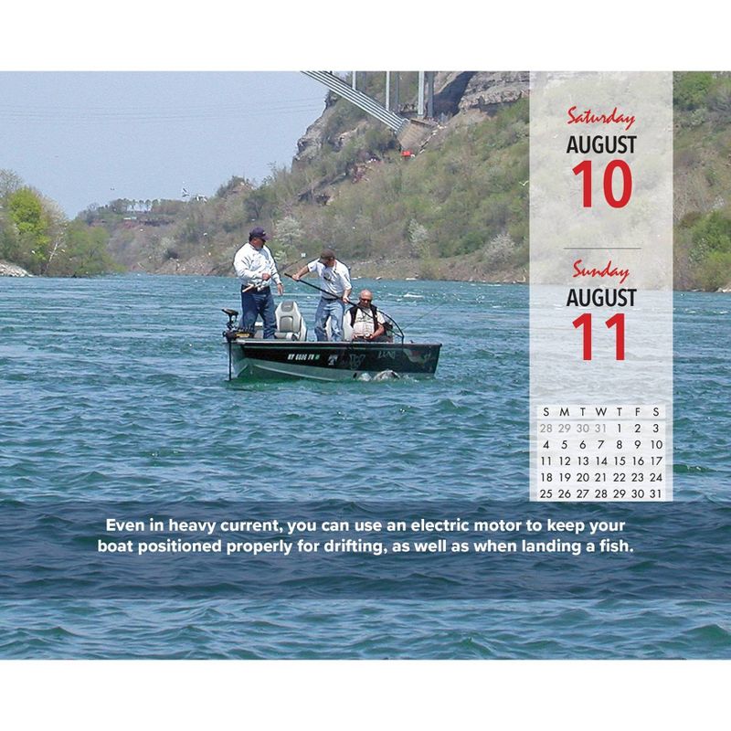 Willow Creek Press 2024 Daily Desk Calendar 5.2&#34;x6.2&#34; Ken Schultz&#39;s Daily Fishing Tips, 3 of 6
