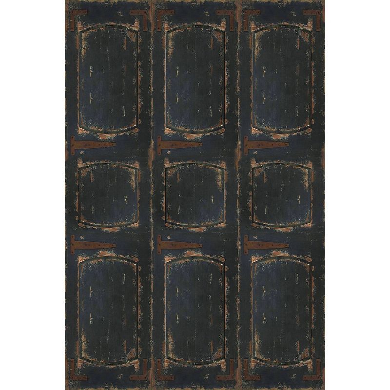 6&#34; Double Sided Door Canvas Room Divider Black - Oriental Furniture, 3 of 7