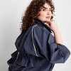 Women's Track Bomber Jacket - Future Collective Navy Blue - 3 of 3