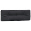 vidaXL Black Fabric Pallet Cushions Set - Soft and Durable Poly Fiber Filling, UV Resistant Polyester Cover for Patio and Indoor Seating - 4 of 4