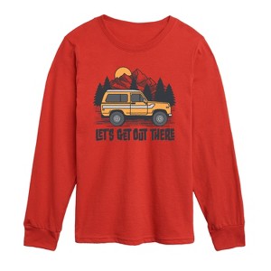 Boys' - Instant Message - Let's Get Out There Long Sleeve Graphic T-Shirt - 1 of 4
